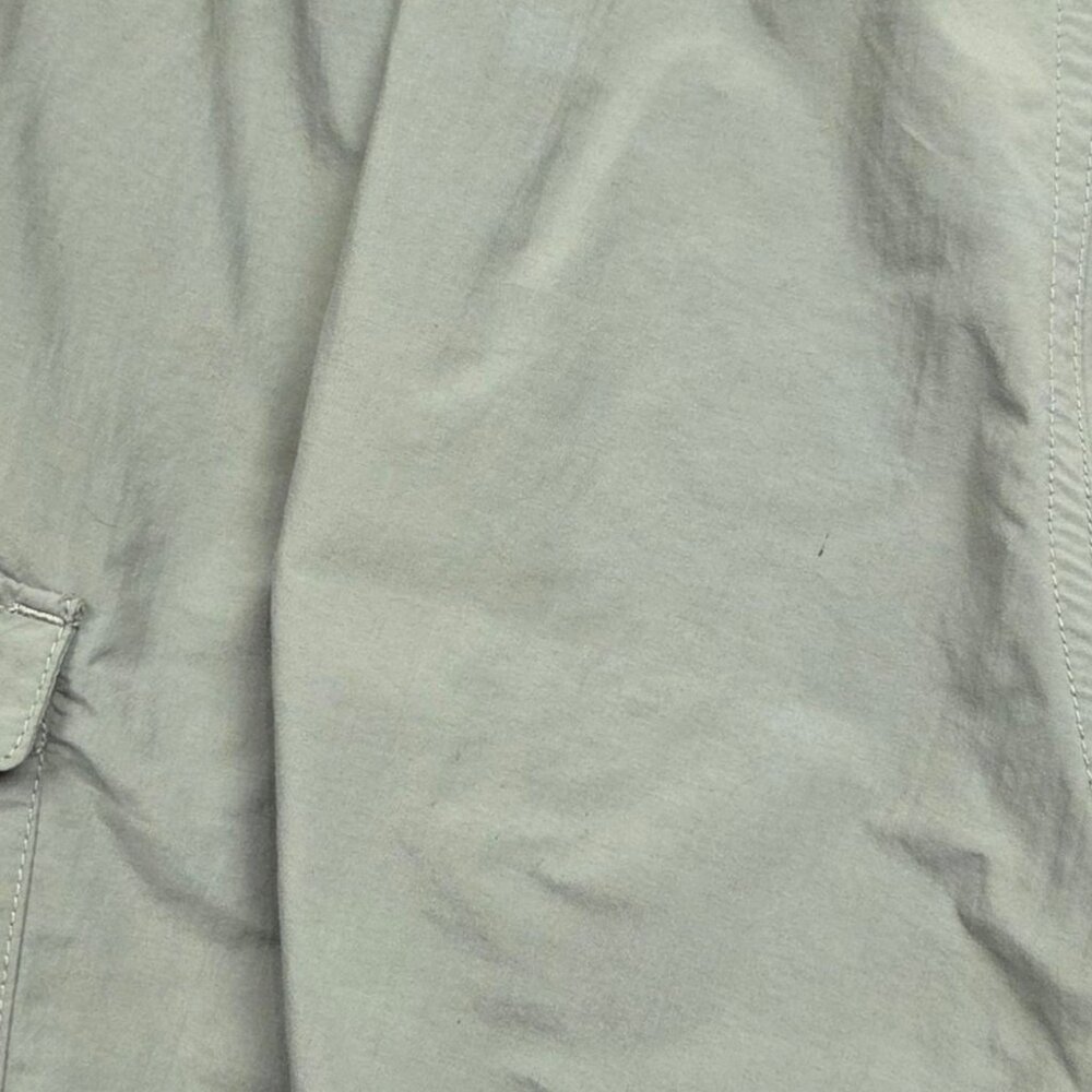 Columbia Windbreaker Cargo Pants Womens Large Cropped Hiking Green - Picture 10 of 12